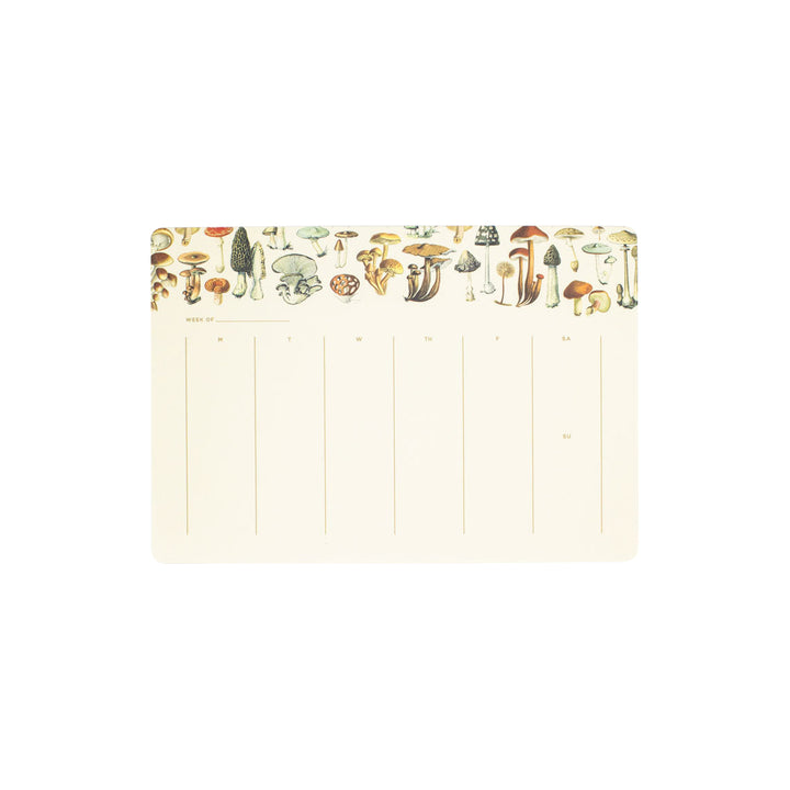 Mushrooms Weekly Calendar Notepad Cognitive Surplus