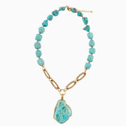 Necklace Blue Thistle