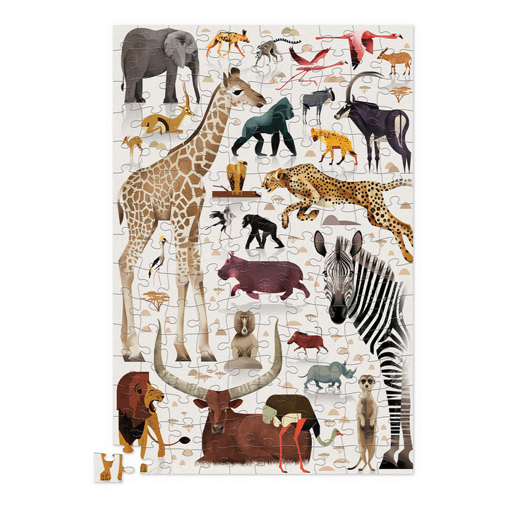 African Animals 150 Piece Puzzle Jigsaw Puzzles Crocodile Creek   