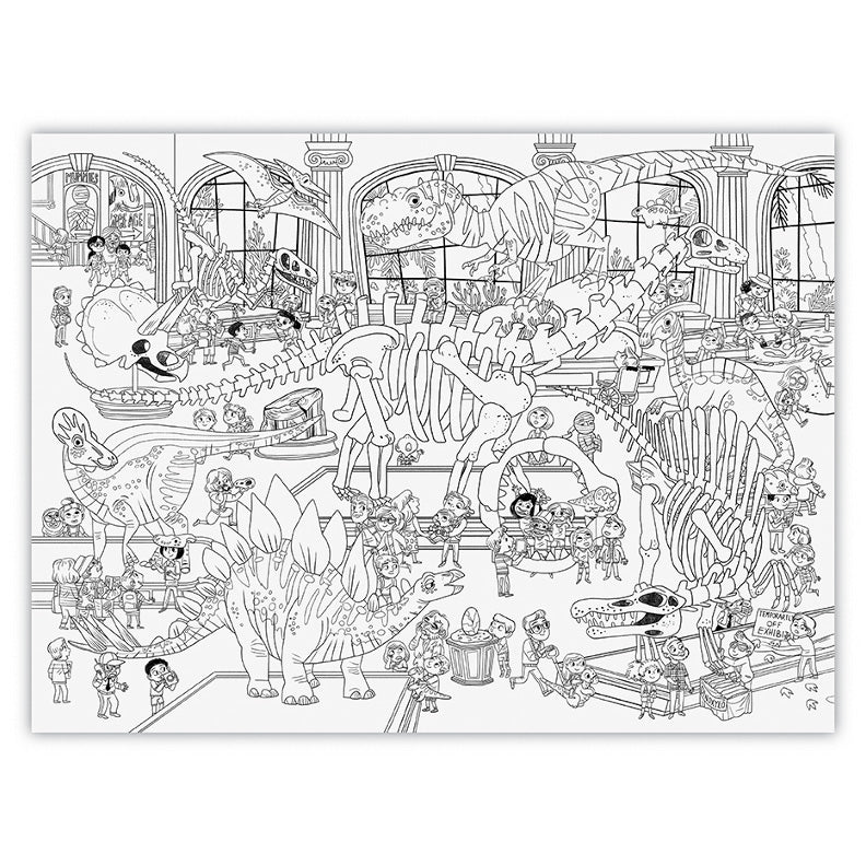 Day at the Museum Giant Coloring Poster