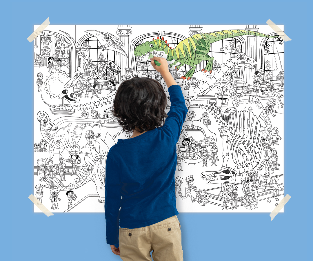 Day at the Museum Giant Coloring Poster