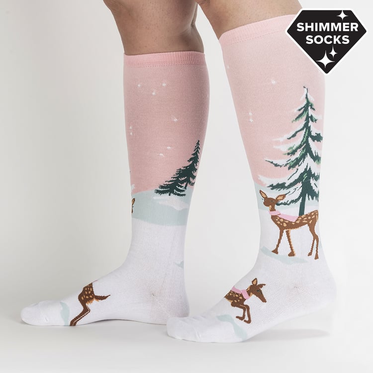 Women's Doe-nt Forget Your Scarf Knee High Socks