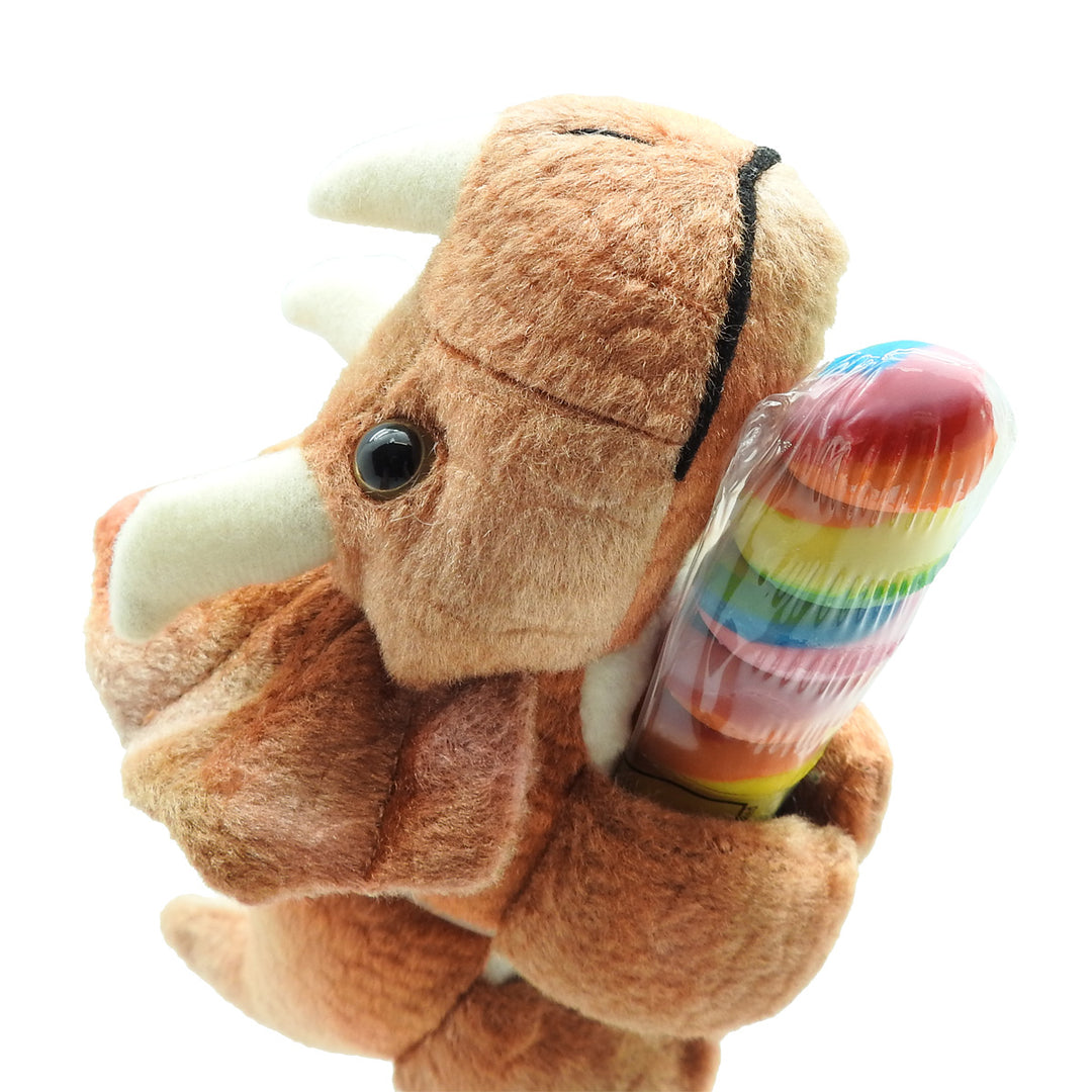 Triceratops Plush with Twister Pop