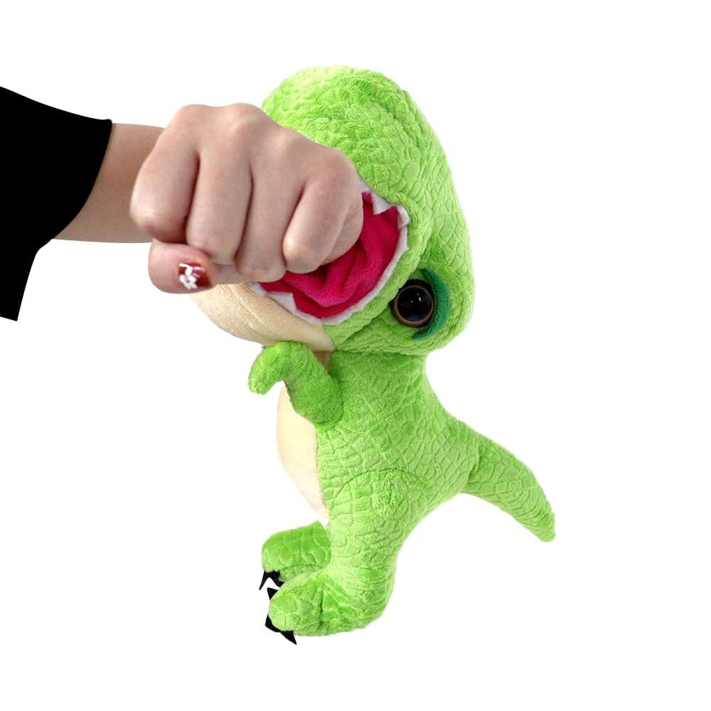 T. rex Slapstix Plush - Green  Petting Zoo   