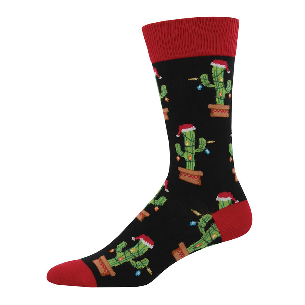 Men's Christmas Cactus Crew Socks  Socksmith   