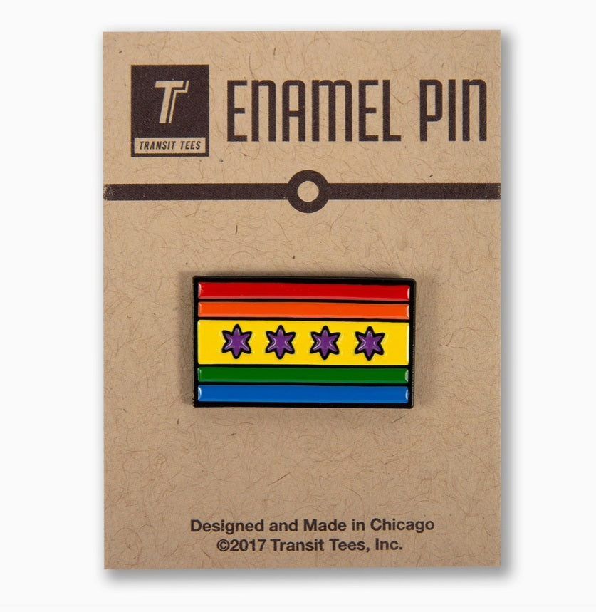 Chicago Pride Flag Pin