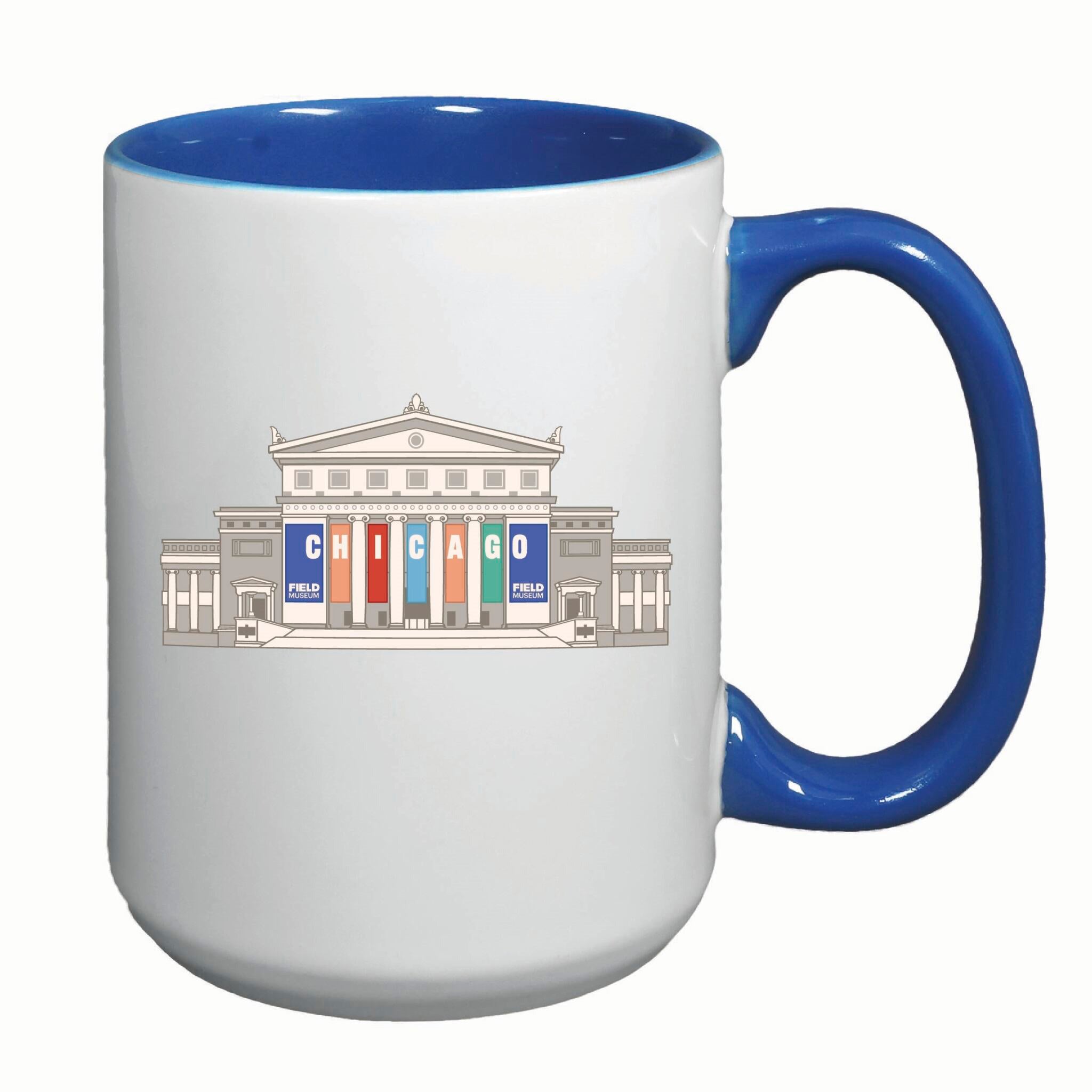 Mug Colored Banners Building