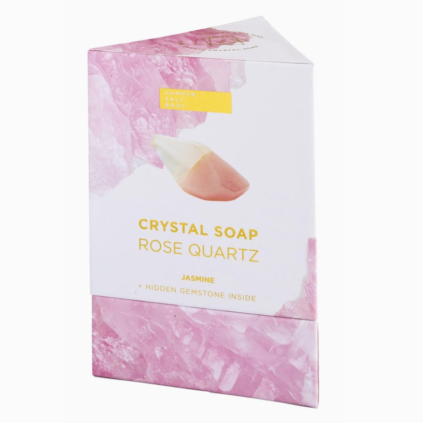 Rose Quartz Crystal Soap box