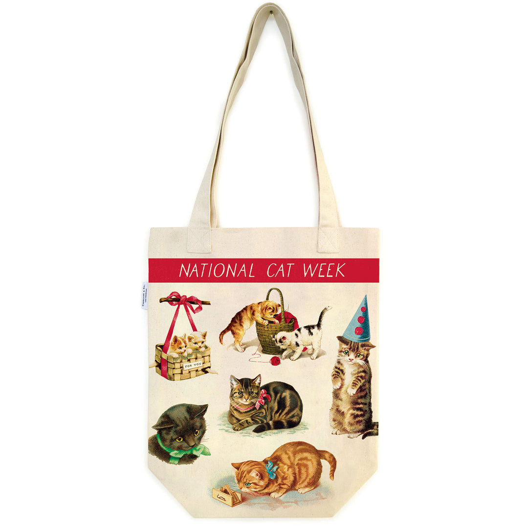 National Cat Week Tote Bag  Cavallini Papers & Co   