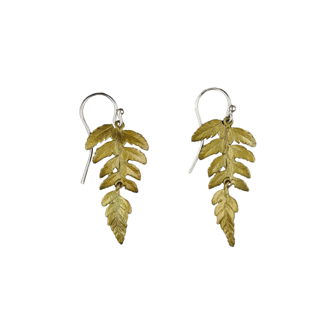 Bronze Fern Earrings  Michael Michaud   