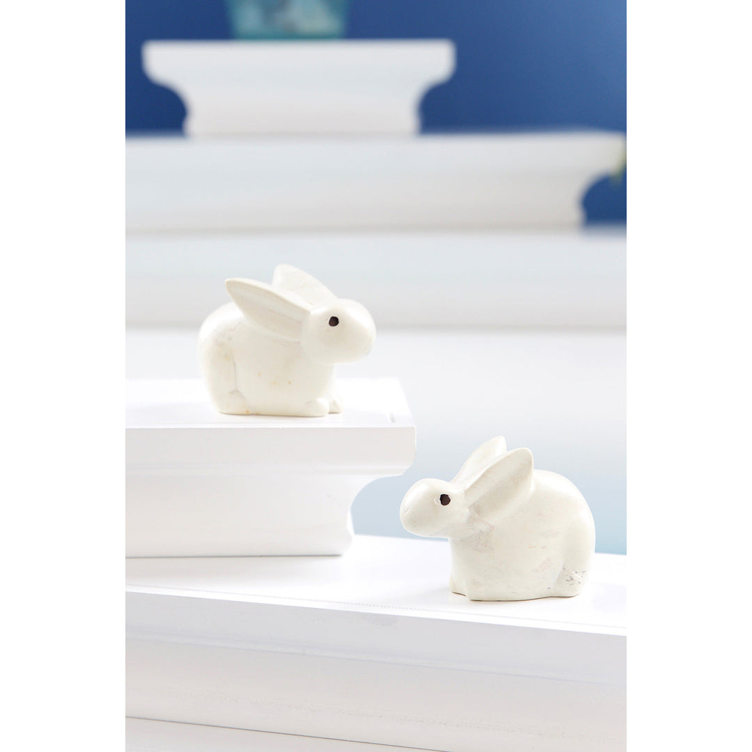 Baby Bunny Rabbit Soapstone  Swahili Imports   