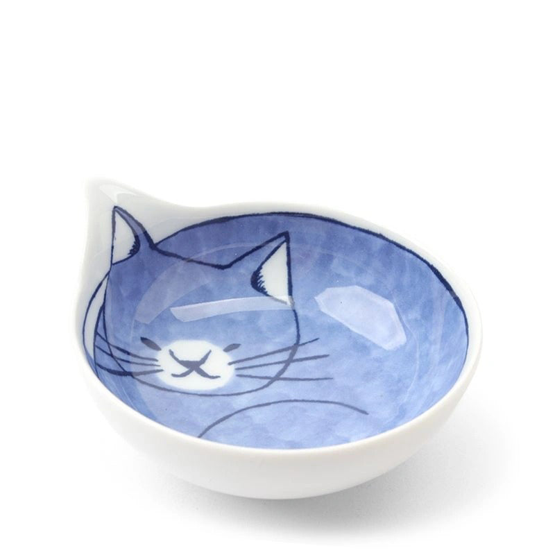 Nekotori Blue Cat Bowl  Miya Company   