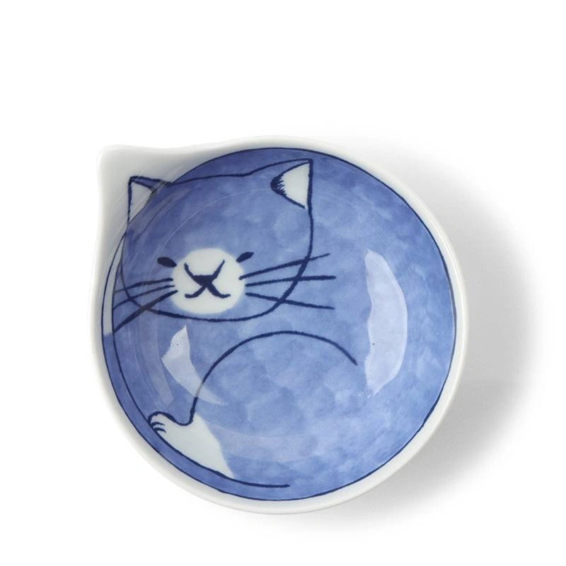 Nekotori Blue Cat Bowl  Miya Company   