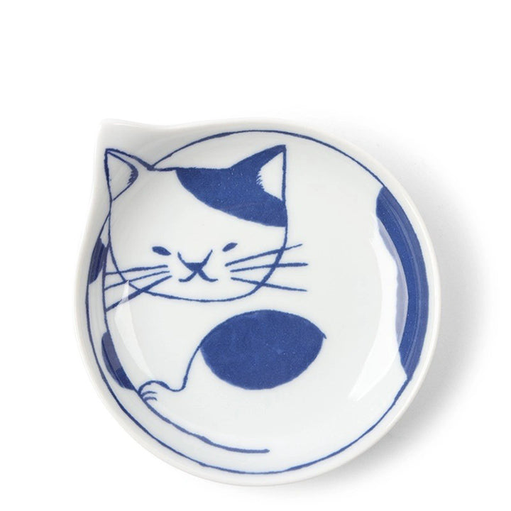 Nekotori Spotted Cat Plate  Miya Company   