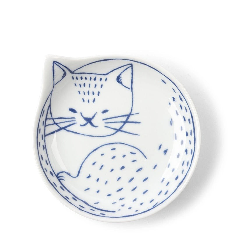 Nekotori Dotted Cat Plate  Miya Company   