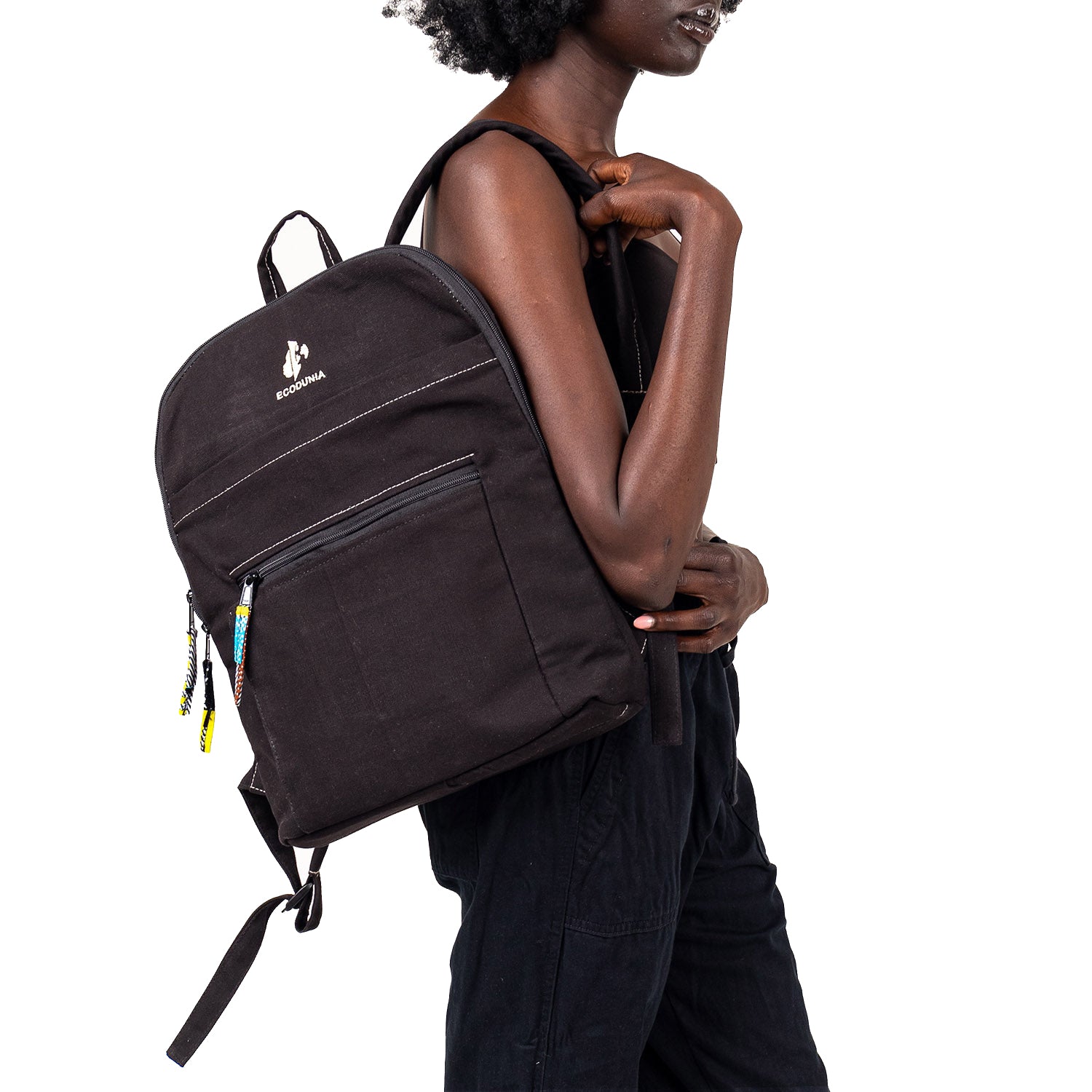 Classy black backpack online