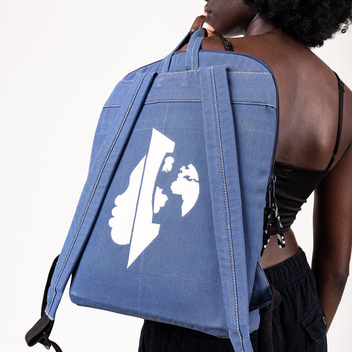 Zanzi Backpack - Blue  Ecodunia   