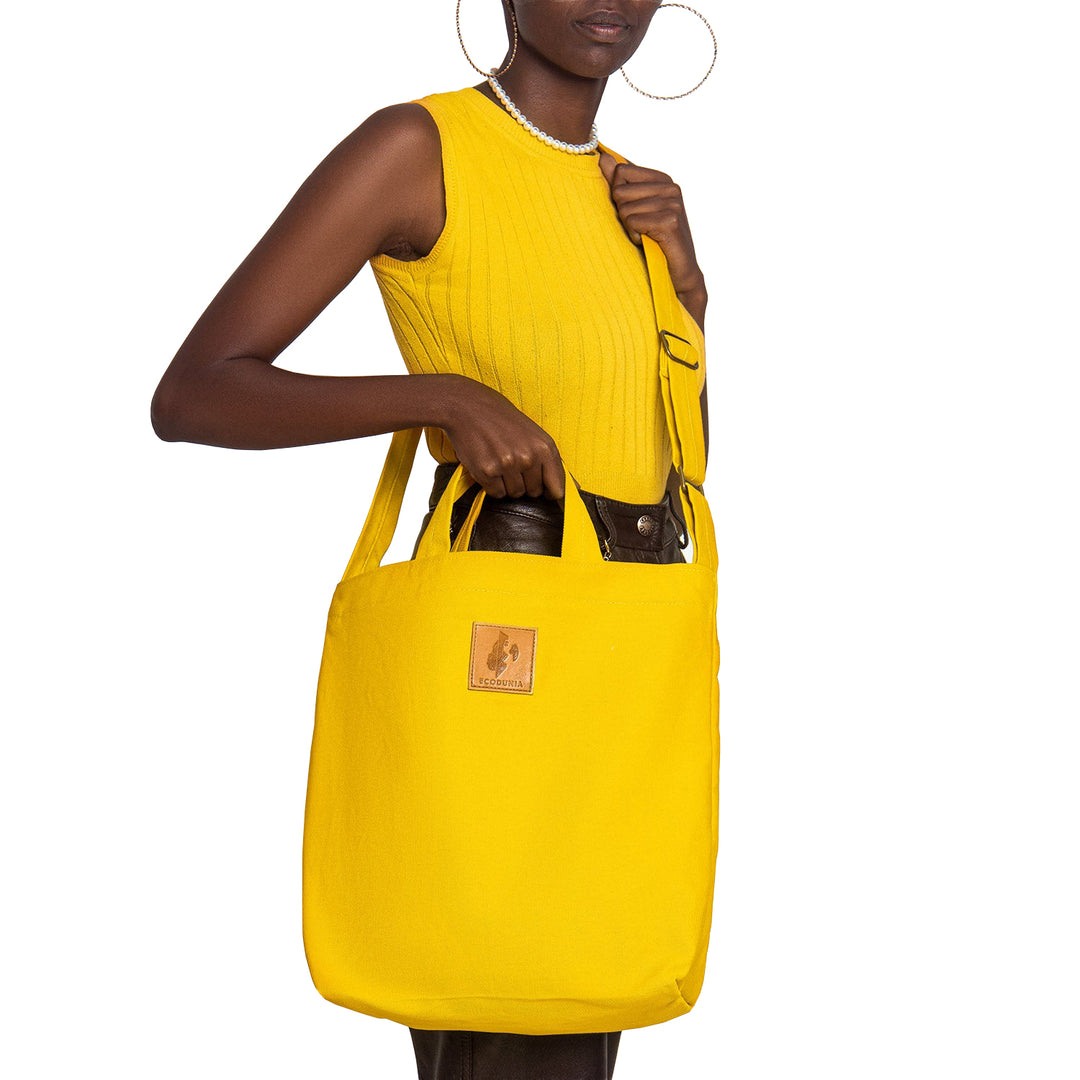 Amani Carry All Bag - Yellow  Ecodunia   