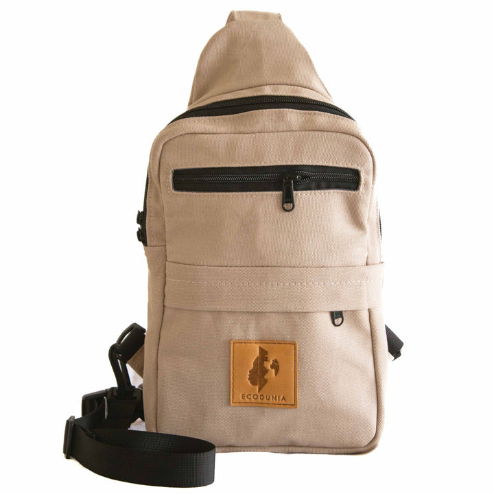 Umoja Sling Bag - Sand White  Ecodunia   