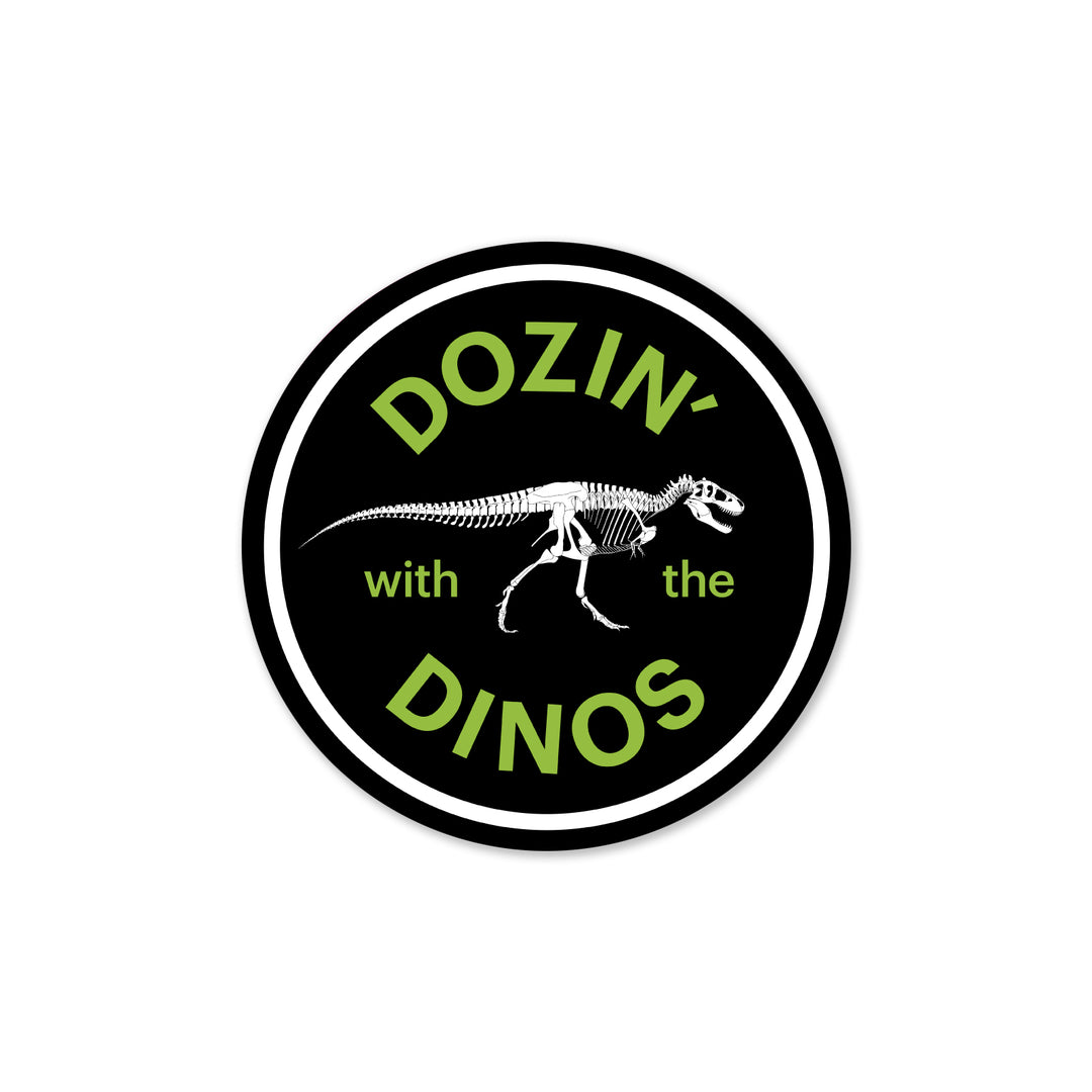 Dozin' with the Dinos Sticker Decorative Stickers Sticker Ninja