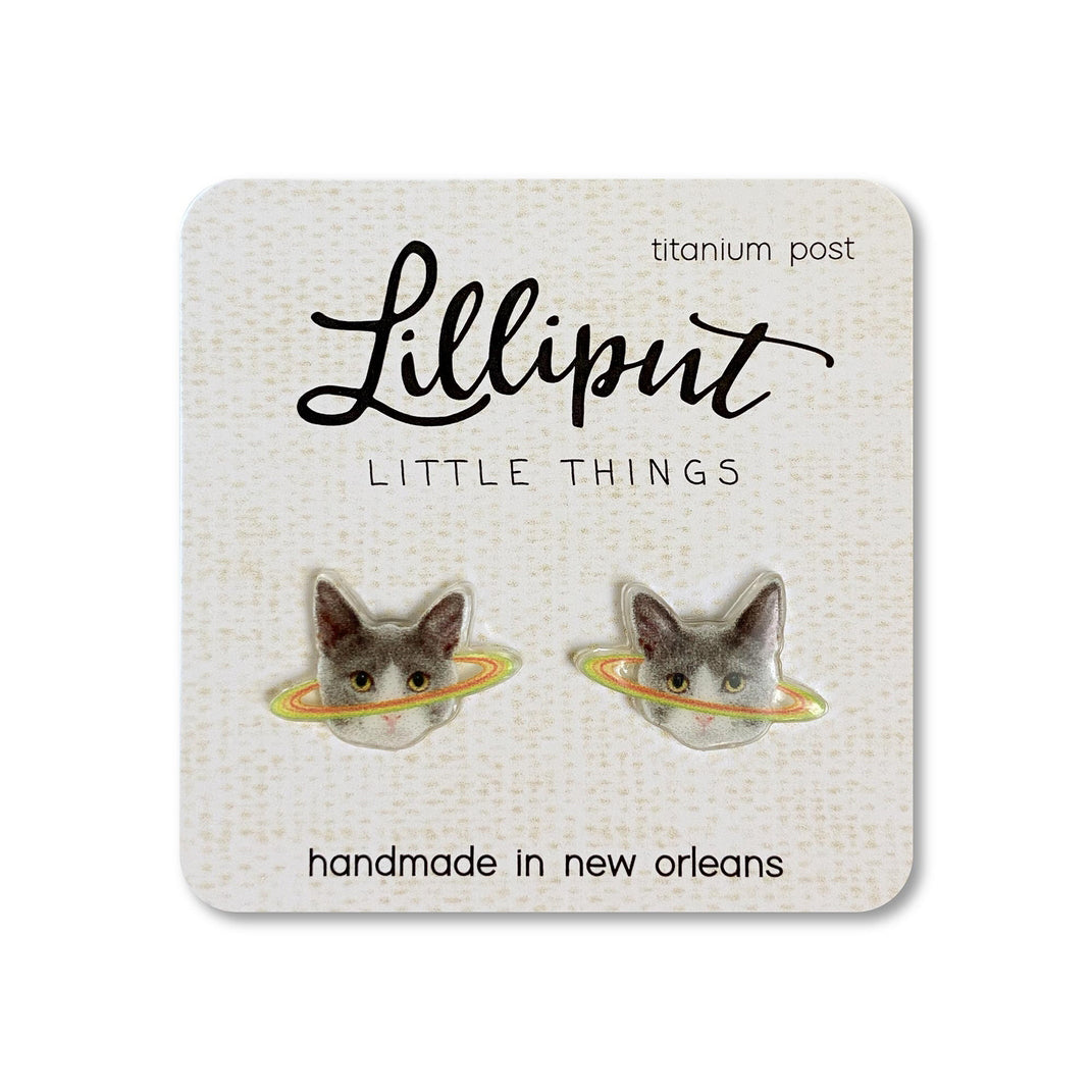 Caturn Earrings  Lilliput Little Things   