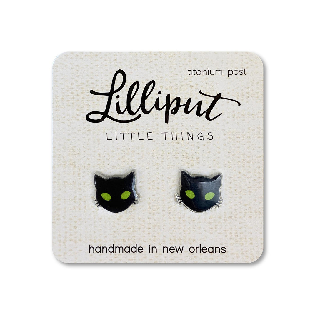 Spooky Cat Earrings  Lilliput Little Things   