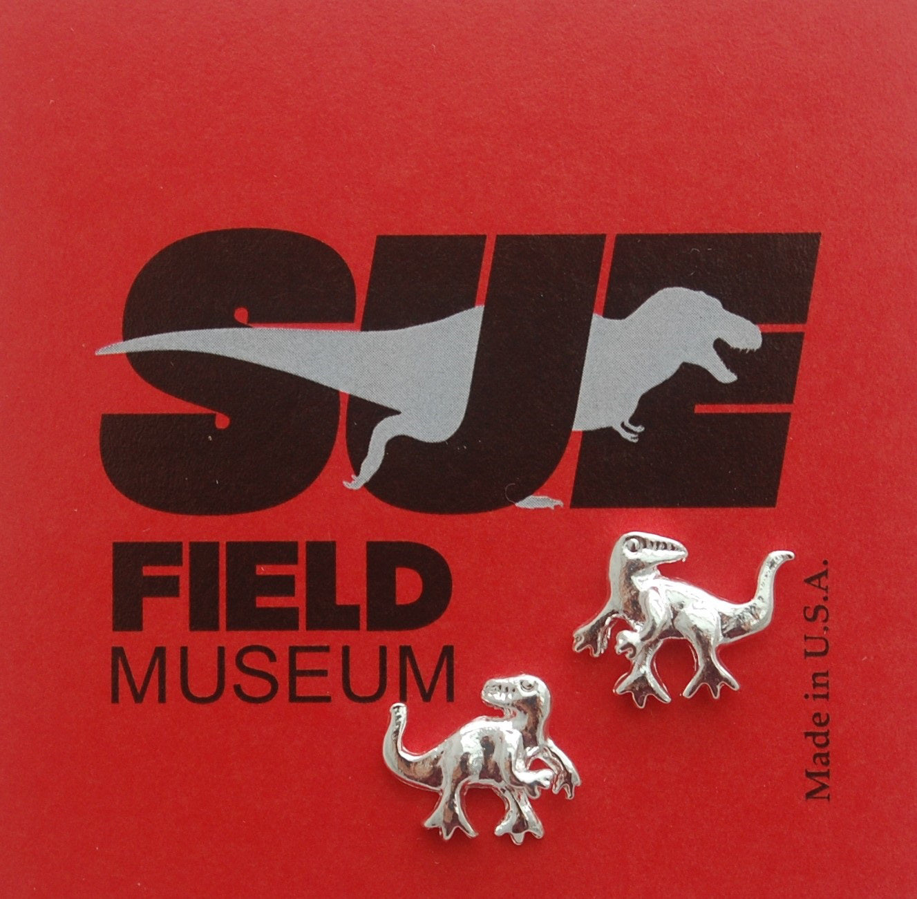 SUE the T. rex Silver Earrings