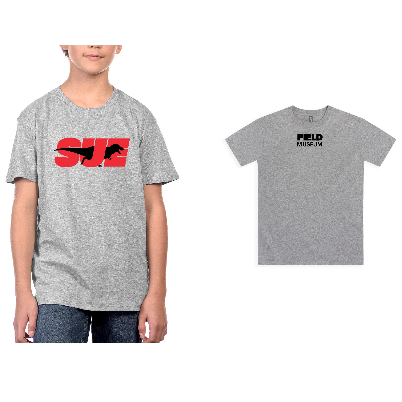 Sue the T. Rex Youth Dinosaur Grey TShirt