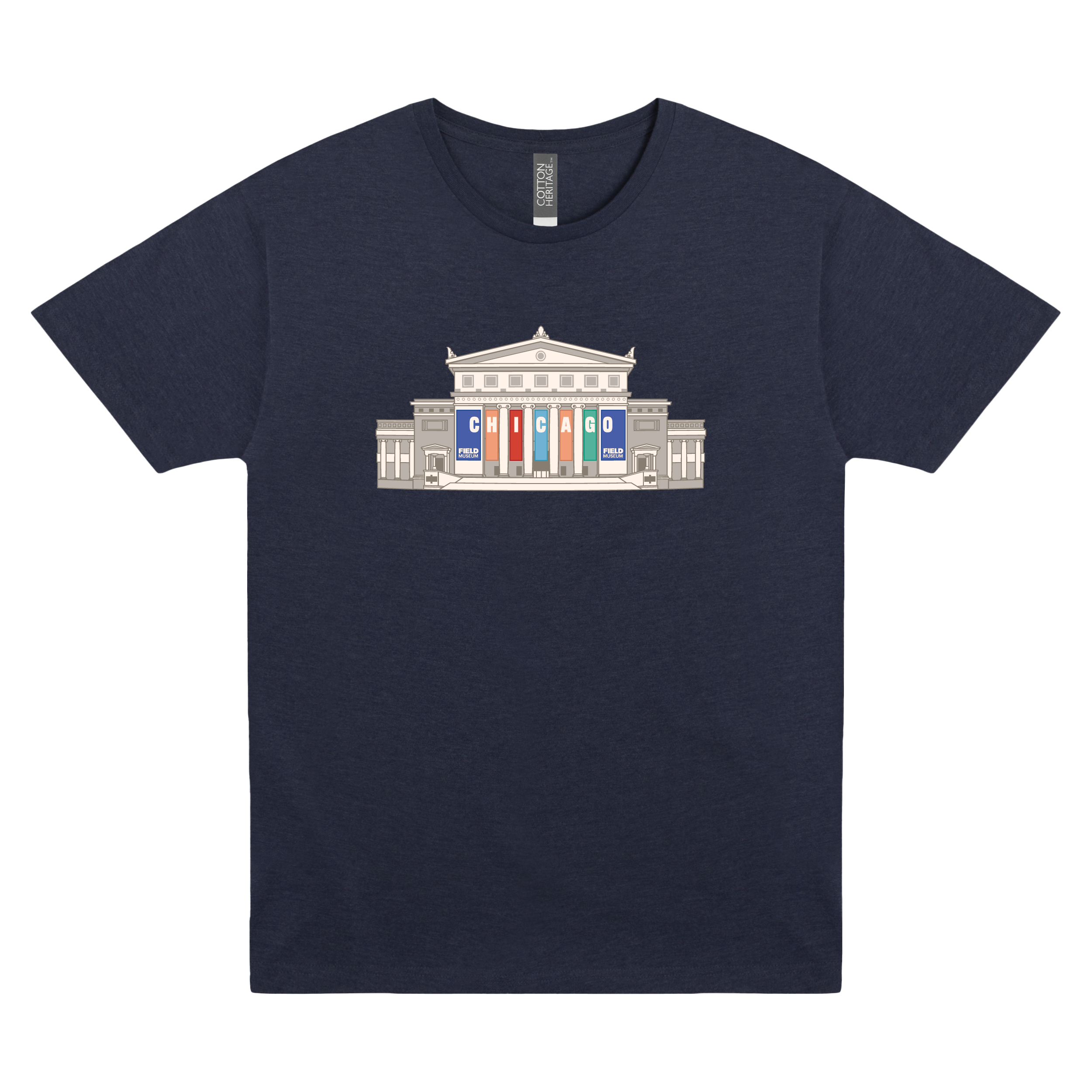 Museum Building Banners Adult Tee