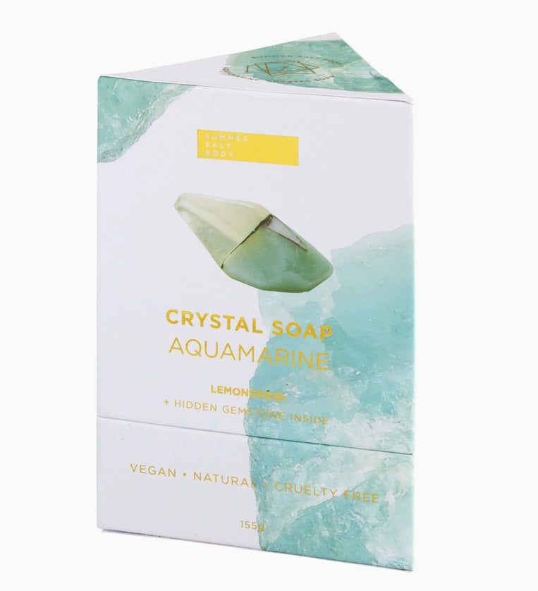 Aquamarine Crystal Soap Box