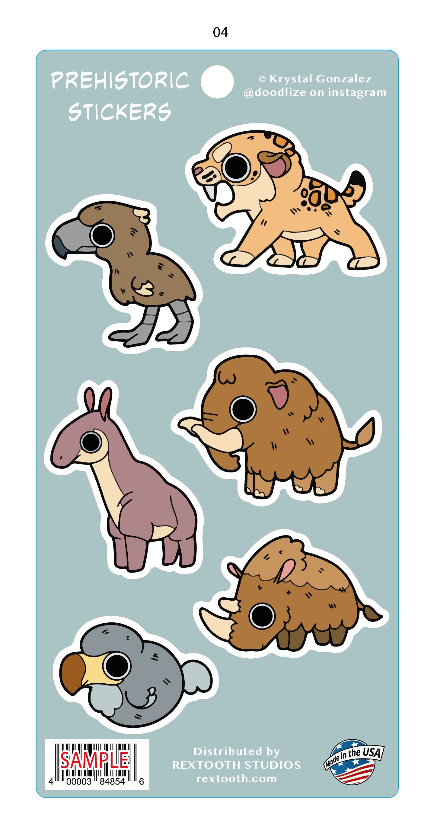 Prehistoric Sticker Set