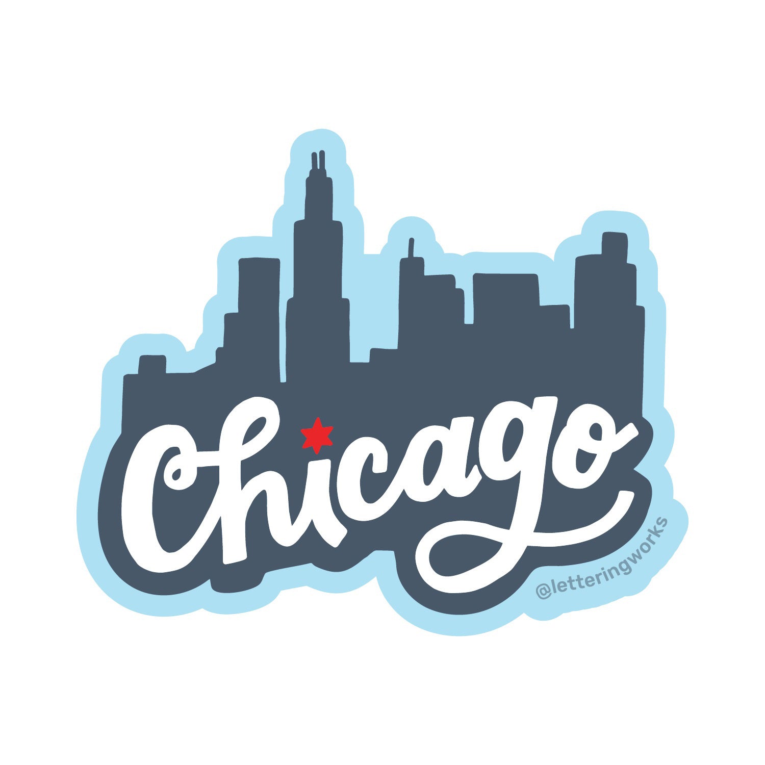 Chicago Skyline Sticker