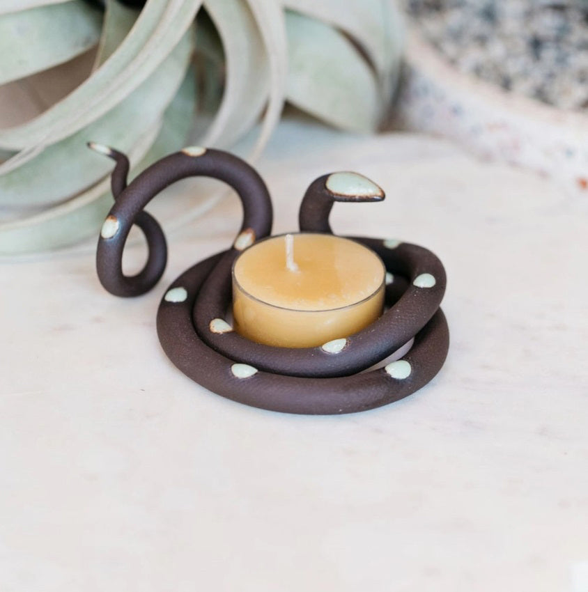 Ceramic Snake Tealight Holder