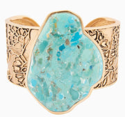 Thistle Blue Turquoise Cuff Bracelet
