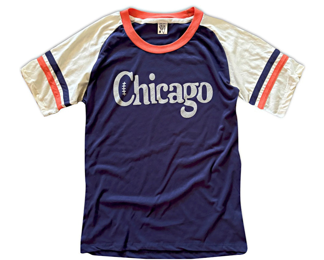 Retro Football Ringer Adult Tee