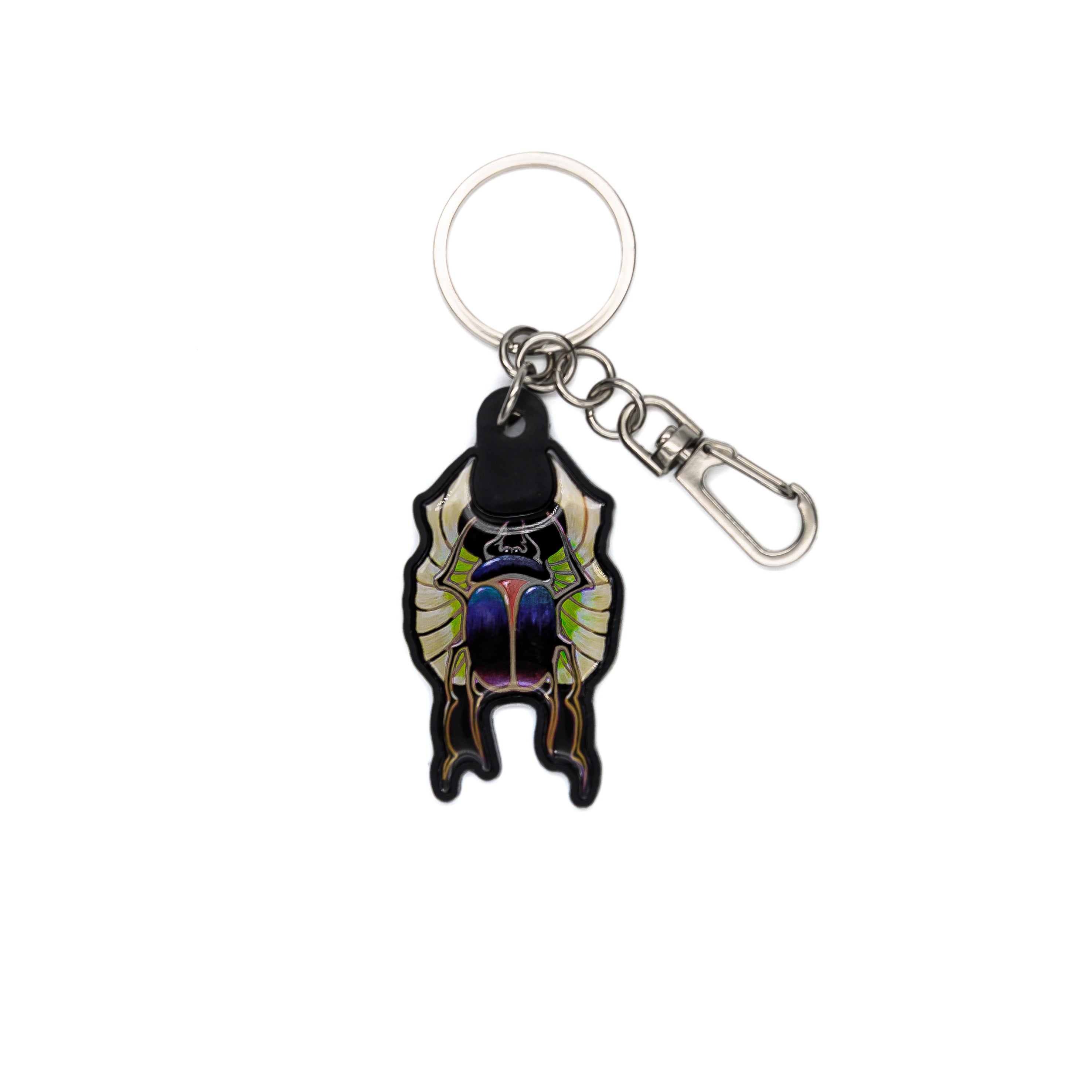blue-scarab-keychain