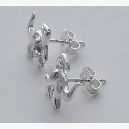 SUE the T. rex Silver Earrings no backer card