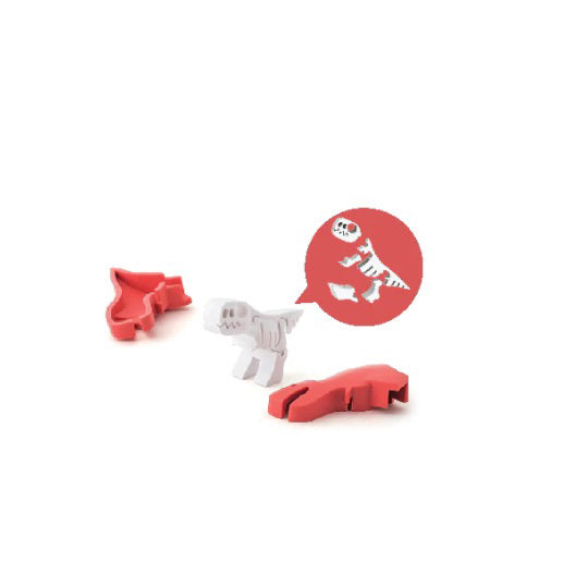 3D T. rex Puzzle open