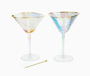Hammered Martini Glasses set of 2