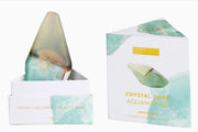 Aquamarine Crystal Soap Open Box