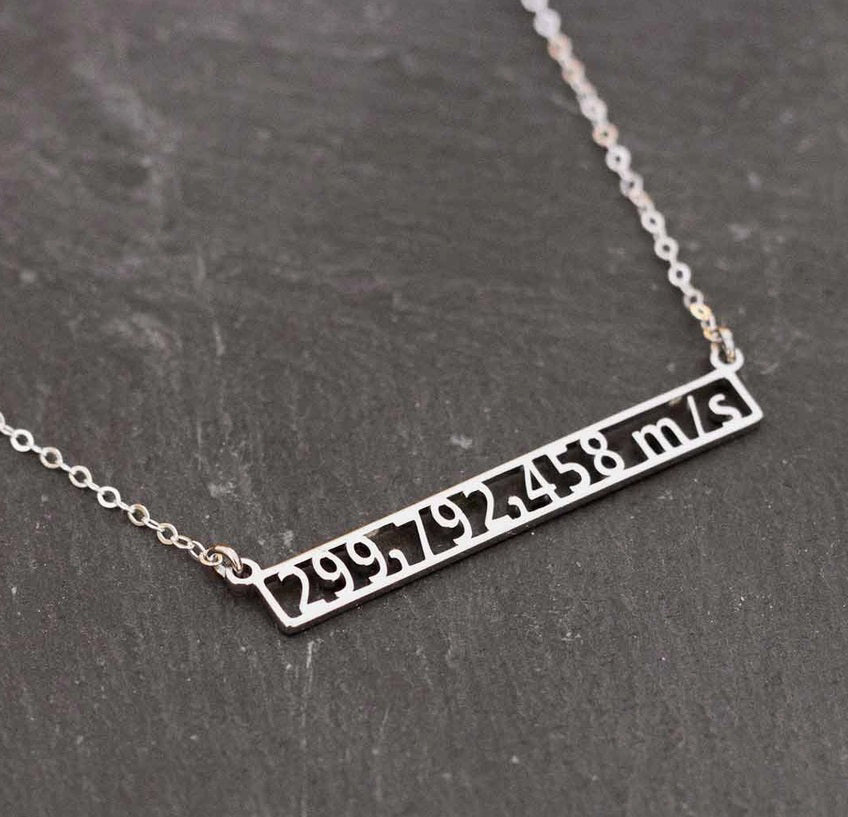 SPEED OF LIGHT NECKLACE SILVER