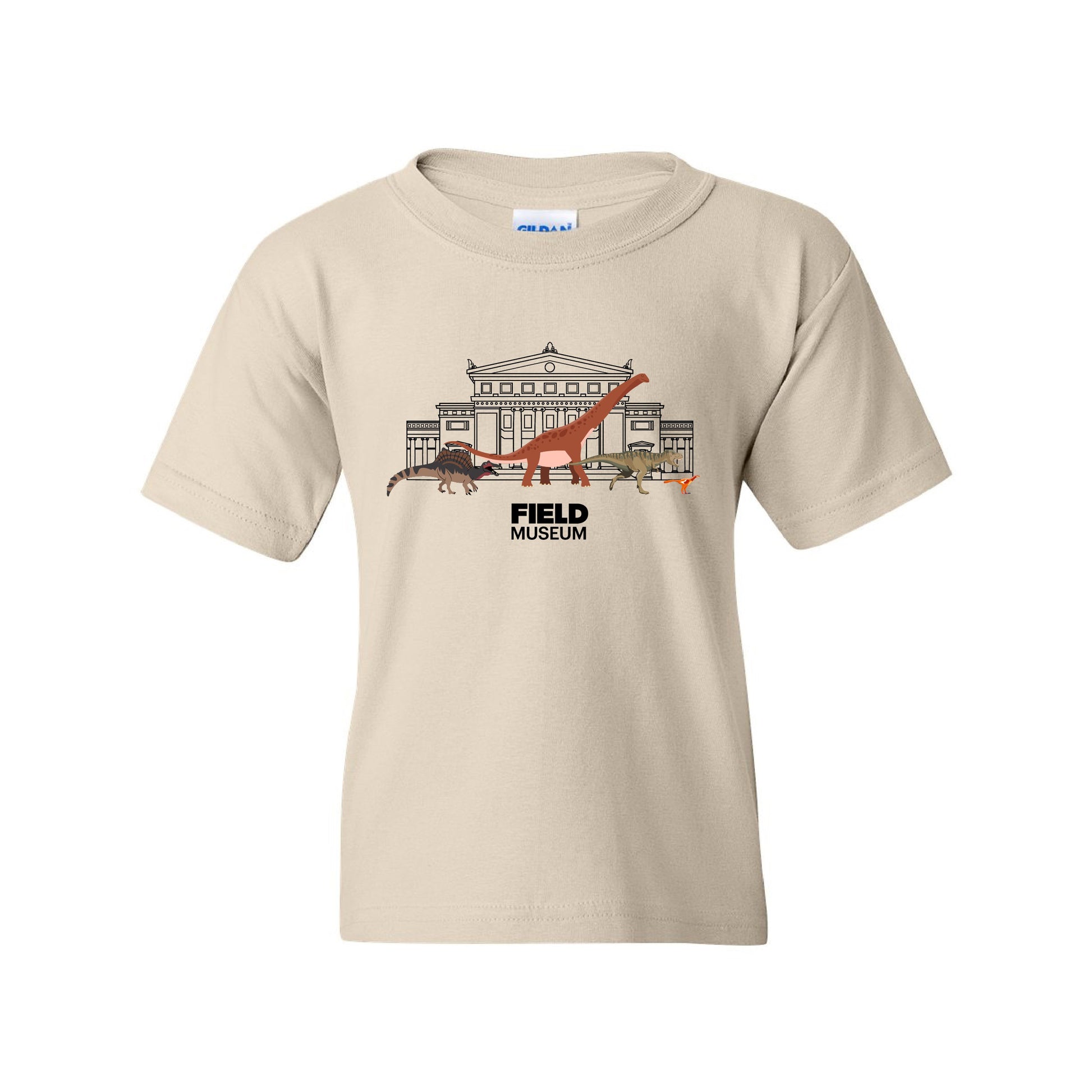 Museum Building Dinosaur Parade Youth Tee