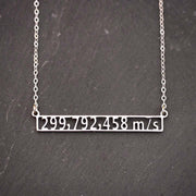SPEED OF LIGHT NECKLACE SILVER