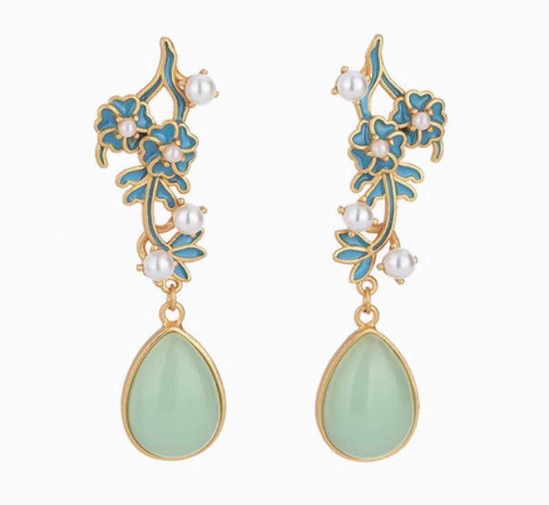 Floral Drop Earrings