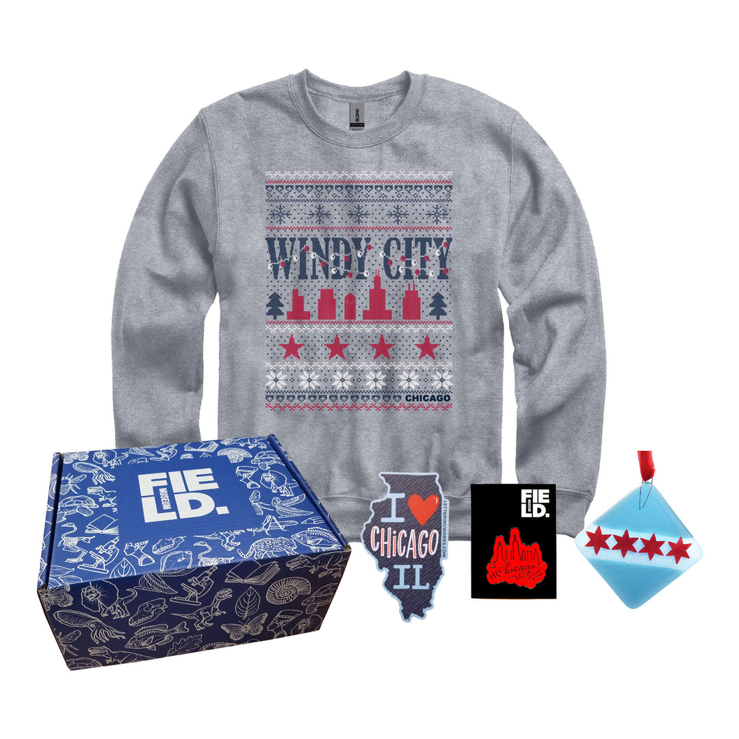 Windy City Holiday Sweatshirt Bundle with Gift Box