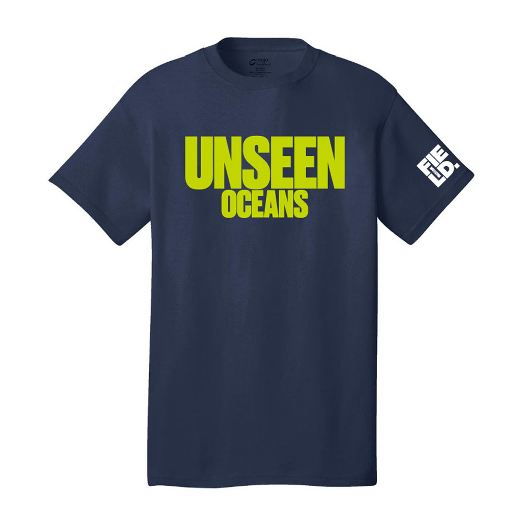 Unisex Unseen Oceans T-Shirt - Navy