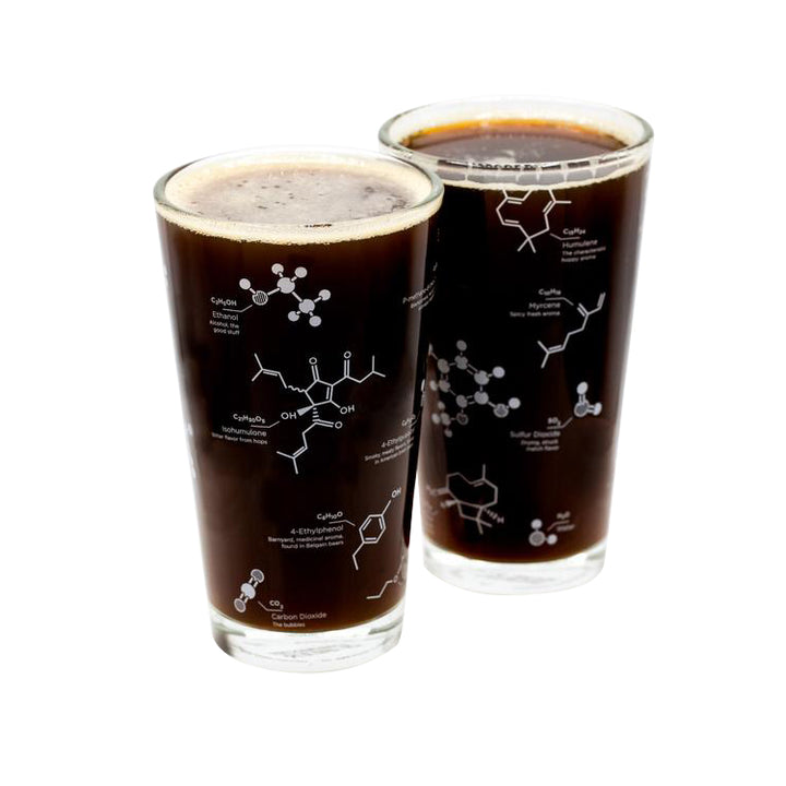 The Science of Beer Pint Glass 2-piece Set | Field Museum Store
