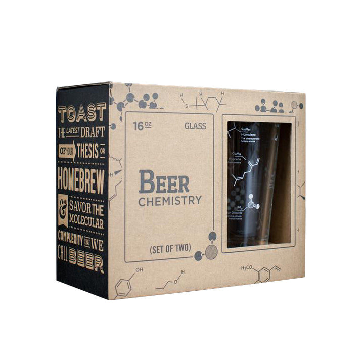 The Science of Beer Pint Glass 2-piece Set | Field Museum Store