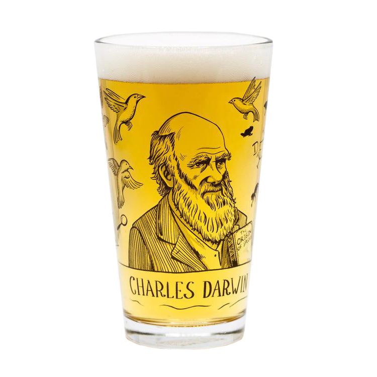 Charles Darwin Pint Glass | Field Museum Store