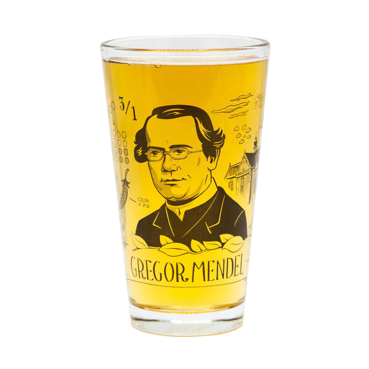 Gregor Mendel Pint Glass | Field Museum Store
